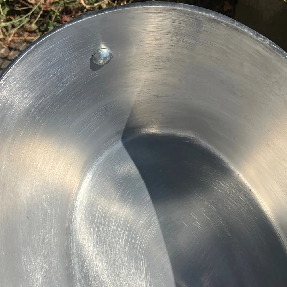 Pewter Beverage Champagne Wine Cooler Tub w. Knobs 14x8x6